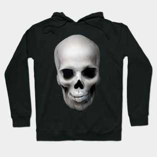 Skin merged Realistic Skull Hoodie